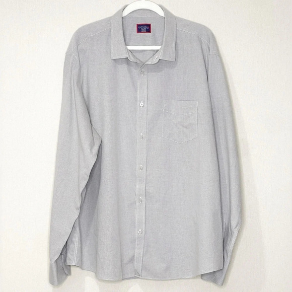 UNTUKit Gargiulo Men’s Gray Checkered Button Down Shirt‎ 100% Cotton Size XXXL - Picture 1 of 8
